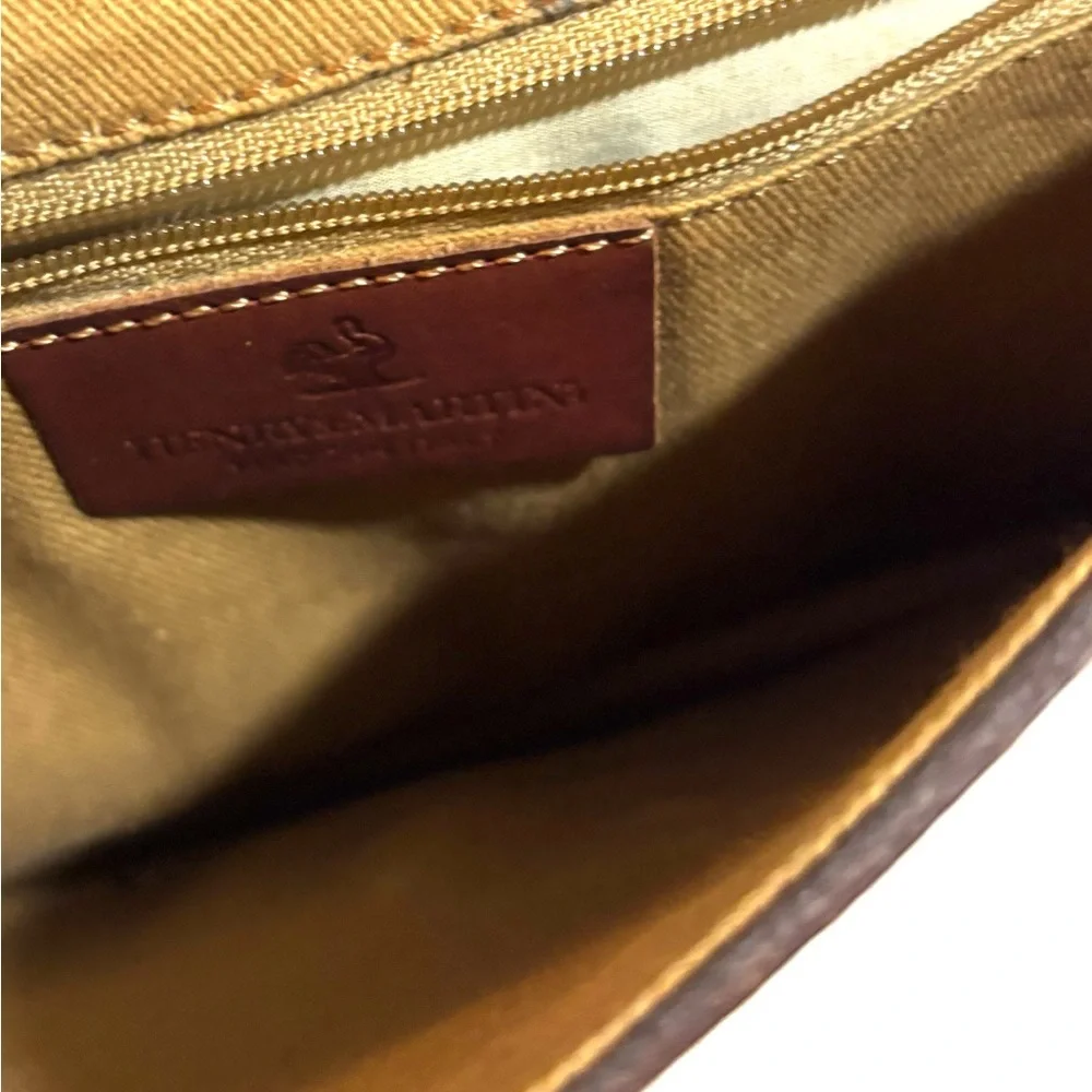 Vintage unisex wristlet wallet Brown Leather Bag